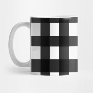 Black and white checkered pattern Mug